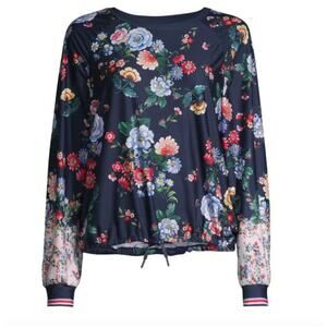Johnny Was Bee Active Elsa Ruched Floral Long-Sleeve Top